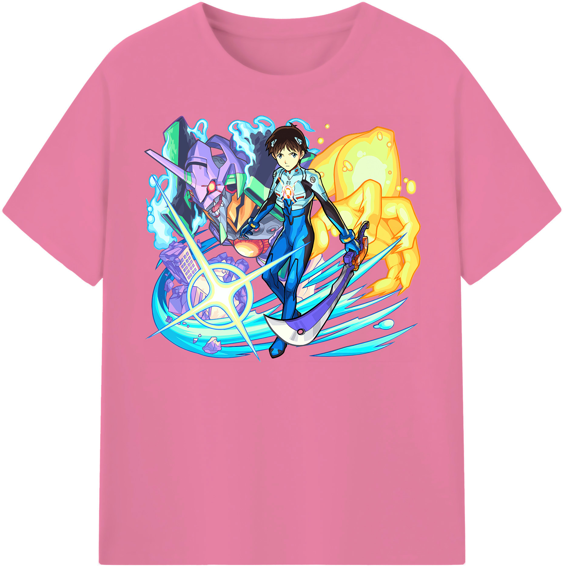 （画像用） EVA 新世紀エヴァンゲリオン 綿100％半袖Tシャツ（フロントプリント）